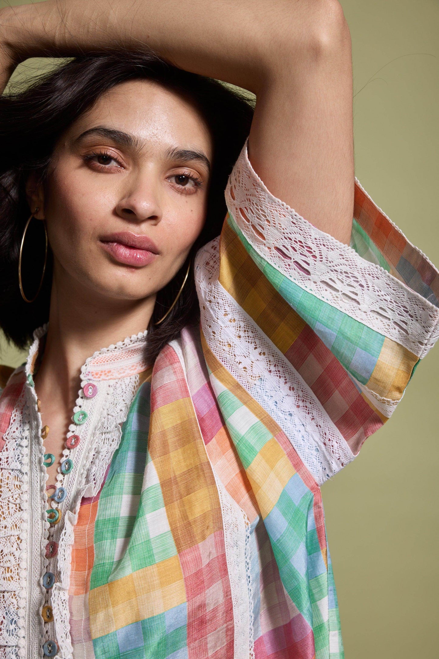 CUTWORK LACE SHIRT - dash and dot