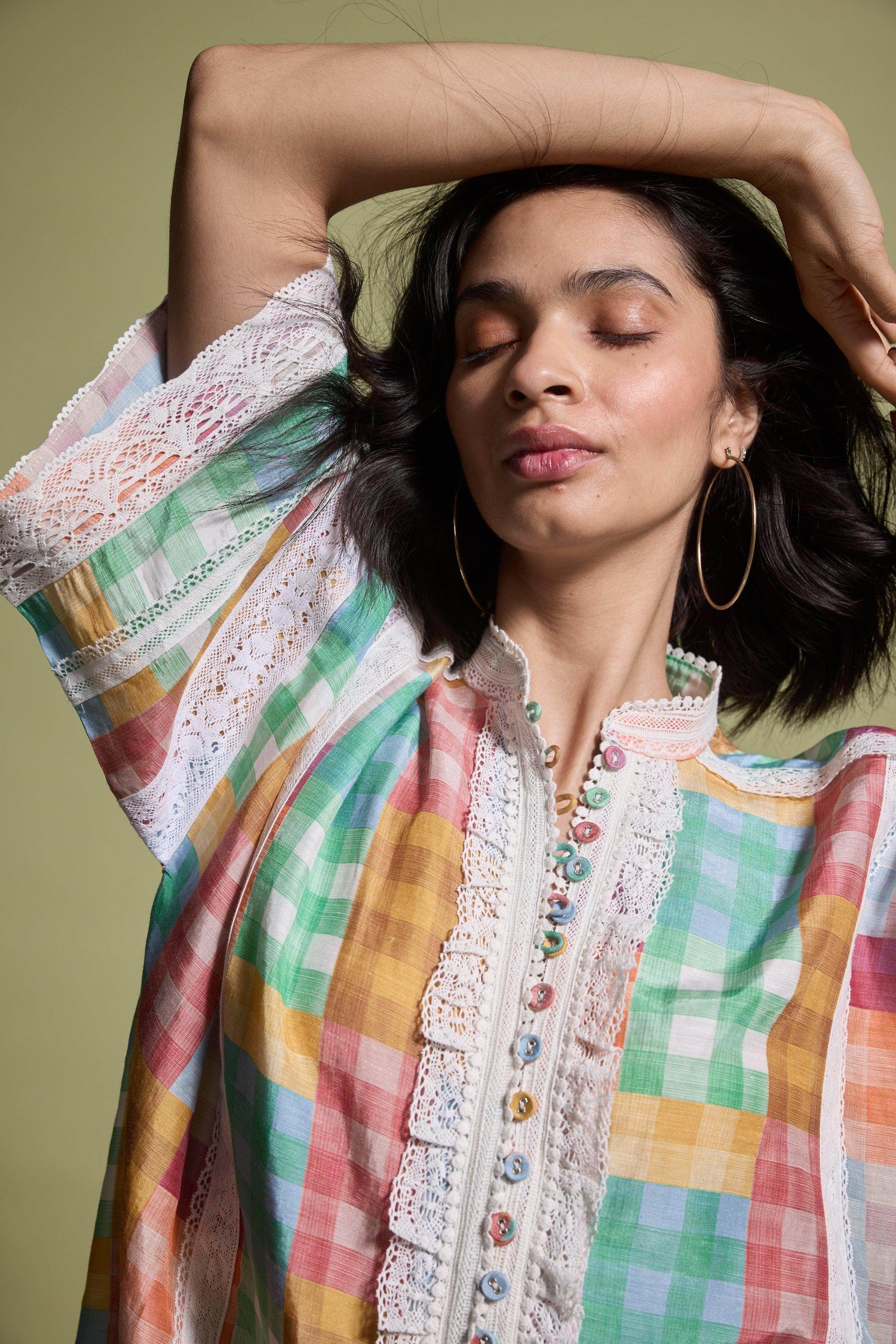 CUTWORK LACE SHIRT - dash and dot