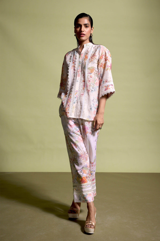 LACE LINEN PRINTED SET - dash and dot dash and dot