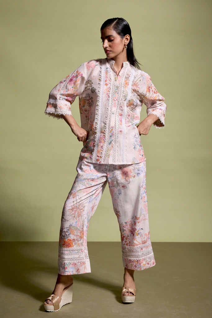 LACE LINEN PRINTED SET - dash and dot dash and dot