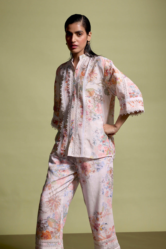 LACE LINEN PRINTED SET - dash and dot dash and dot