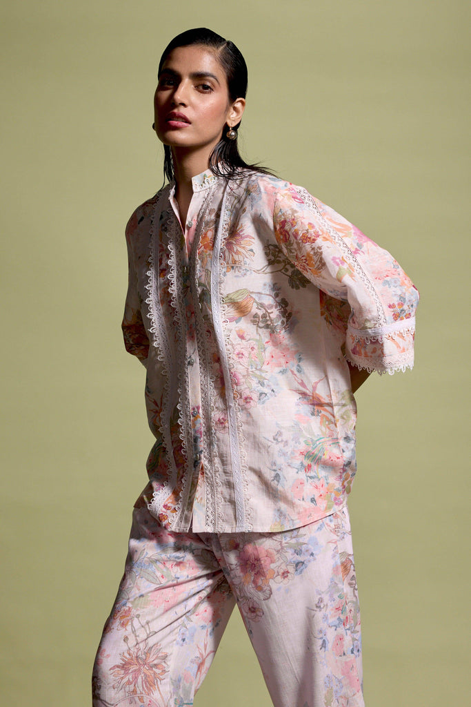 LACE LINEN PRINTED SET - dash and dot dash and dot