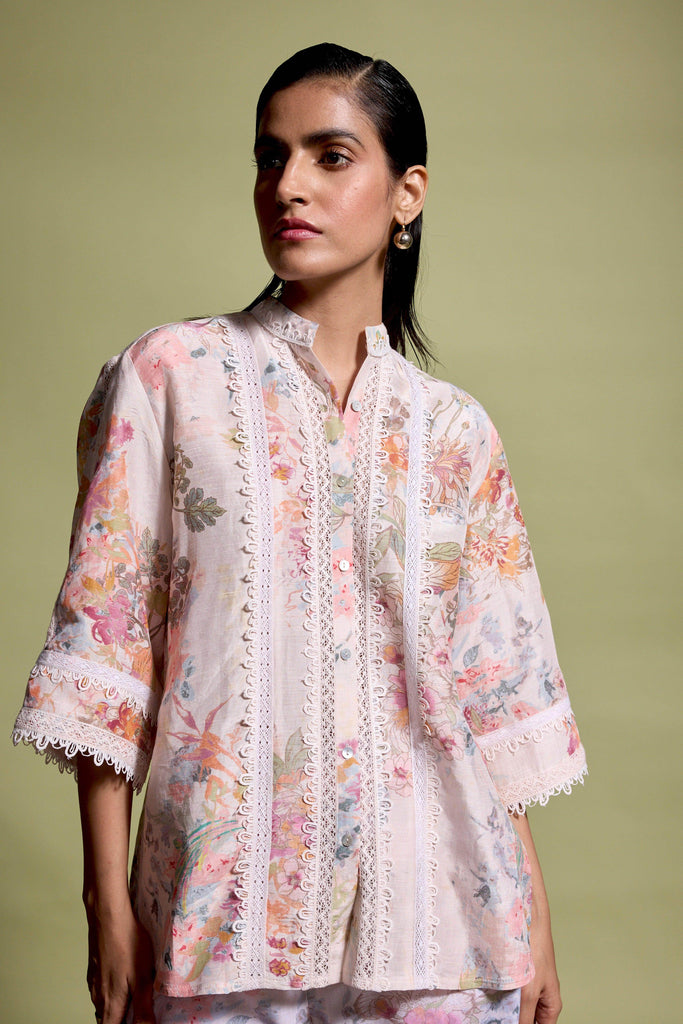 LACE LINEN PRINTED SET - dash and dot dash and dot