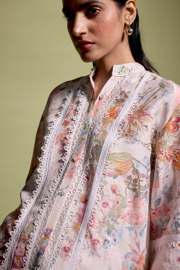 LACE LINEN PRINTED SET - dash and dot dash and dot