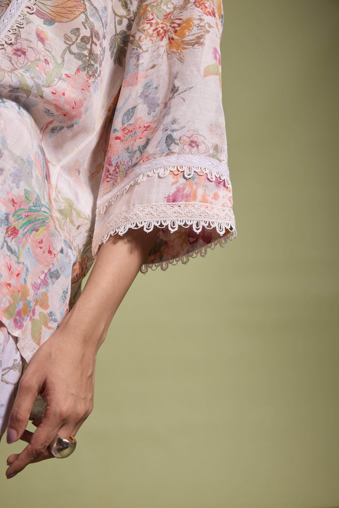 LACE LINEN PRINTED SET - dash and dot dash and dot