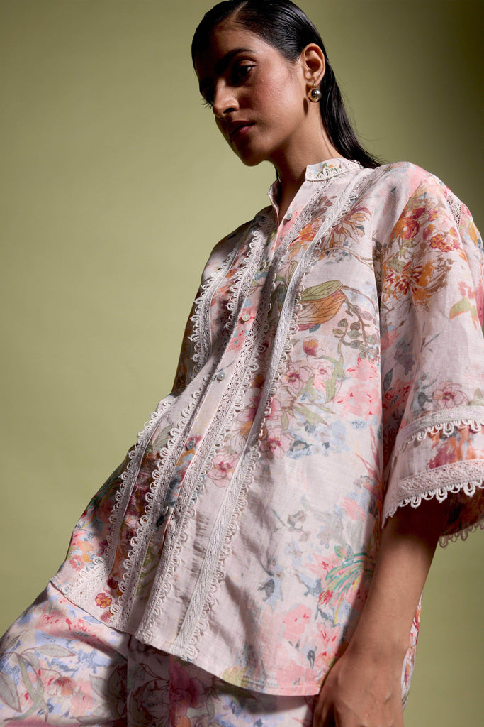 LACE LINEN PRINTED SET - dash and dot dash and dot