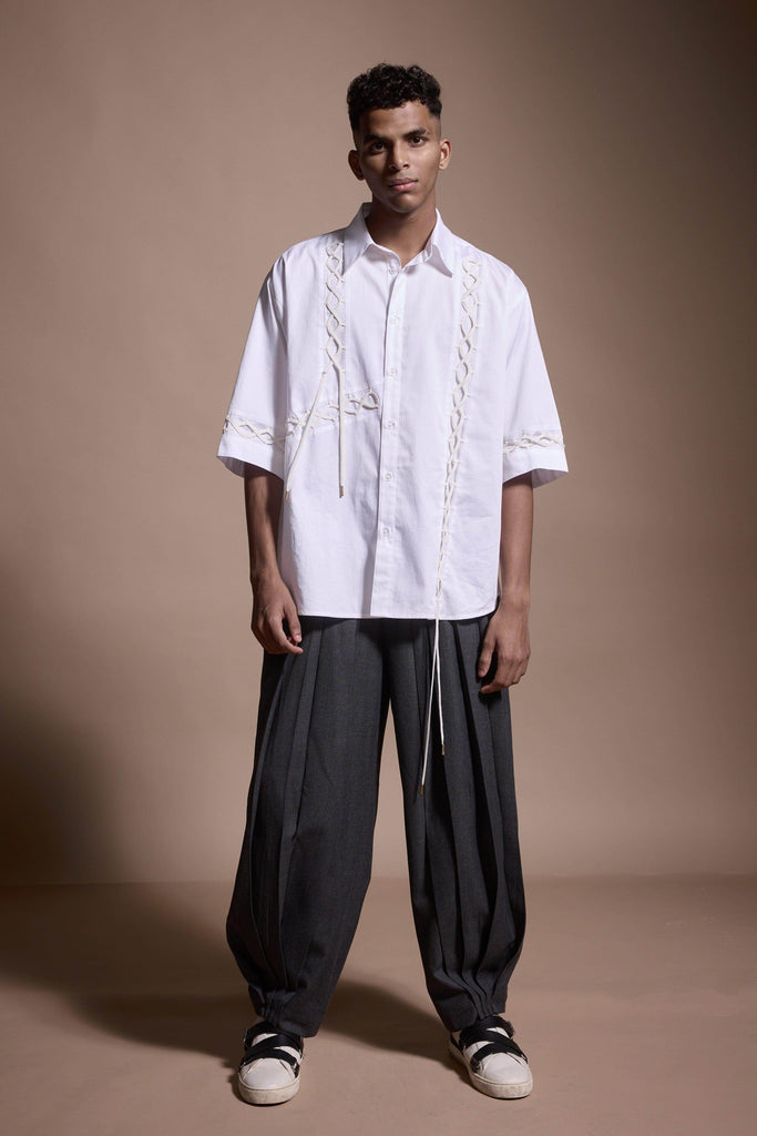 PLEATED DOWN PANT - dash and dot dash and dot