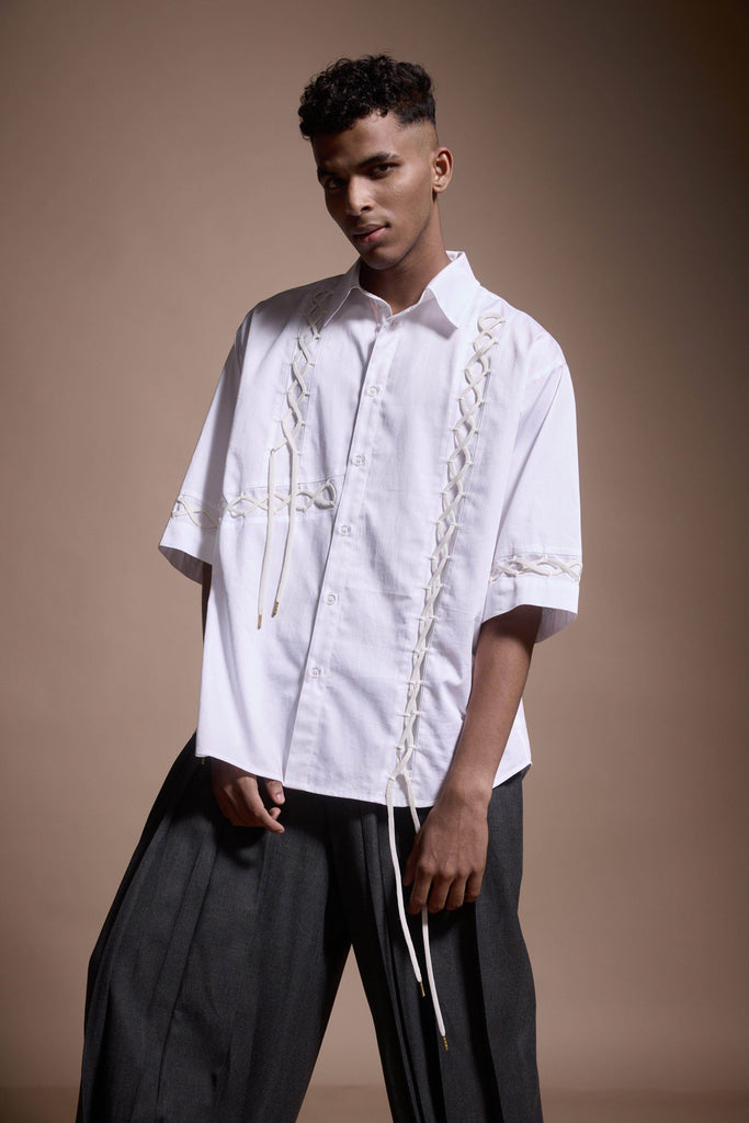 SHOELACE SHIRT - dash and dot dash and dot