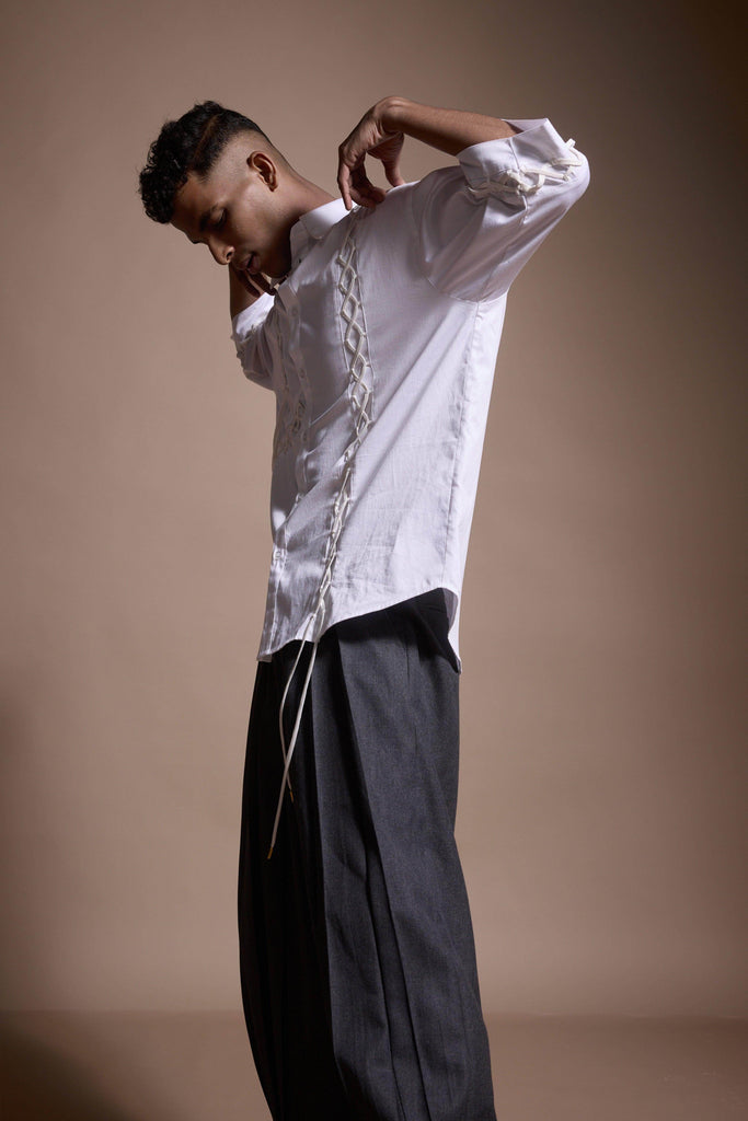 SHOELACE SHIRT - dash and dot dash and dot