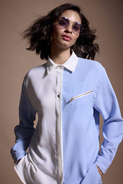 COLOUR BLOCKED SHIRT - dash and dot