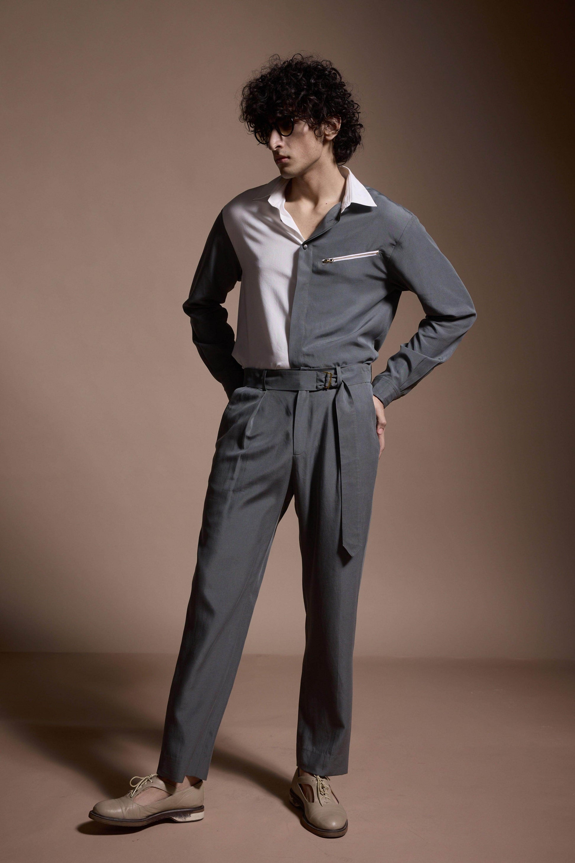 GREY/WHITE BLOCKED SET - dash and dot