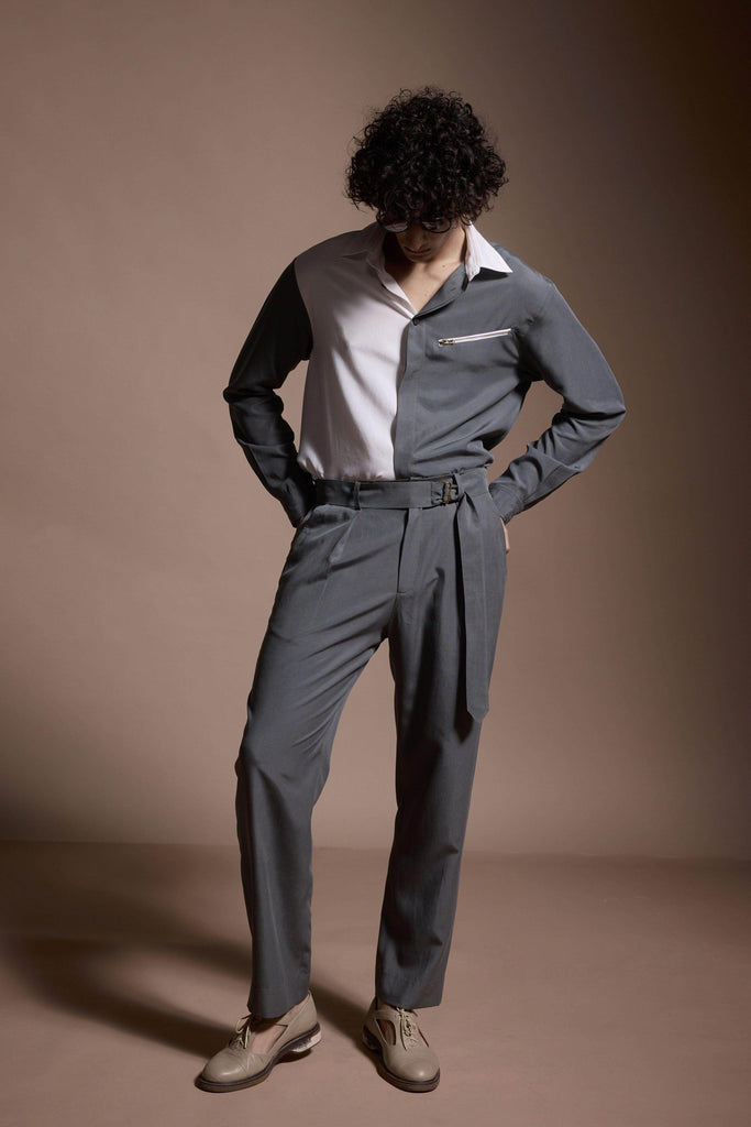 GREY/WHITE BLOCKED SET - dash and dot dash and dot