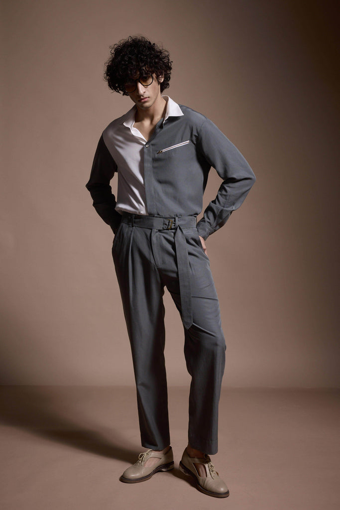 GREY/WHITE BLOCKED SET - dash and dot dash and dot