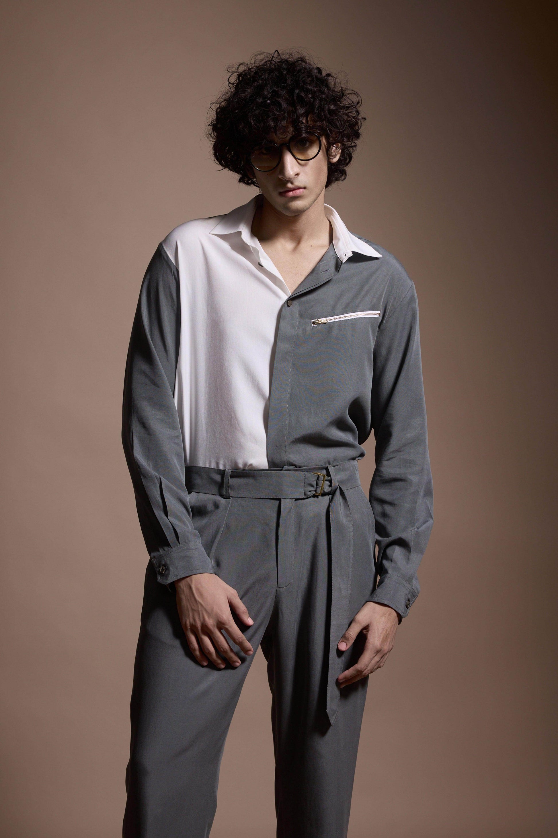 GREY/WHITE BLOCKED SET - dash and dot