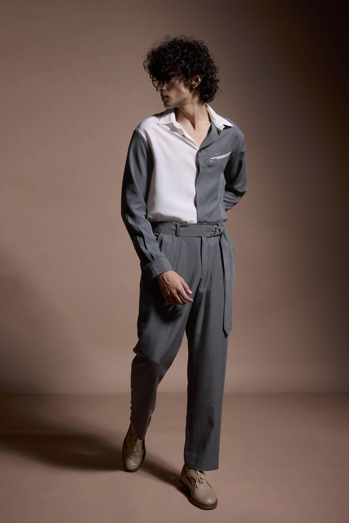 GREY/WHITE BLOCKED SET - dash and dot dash and dot