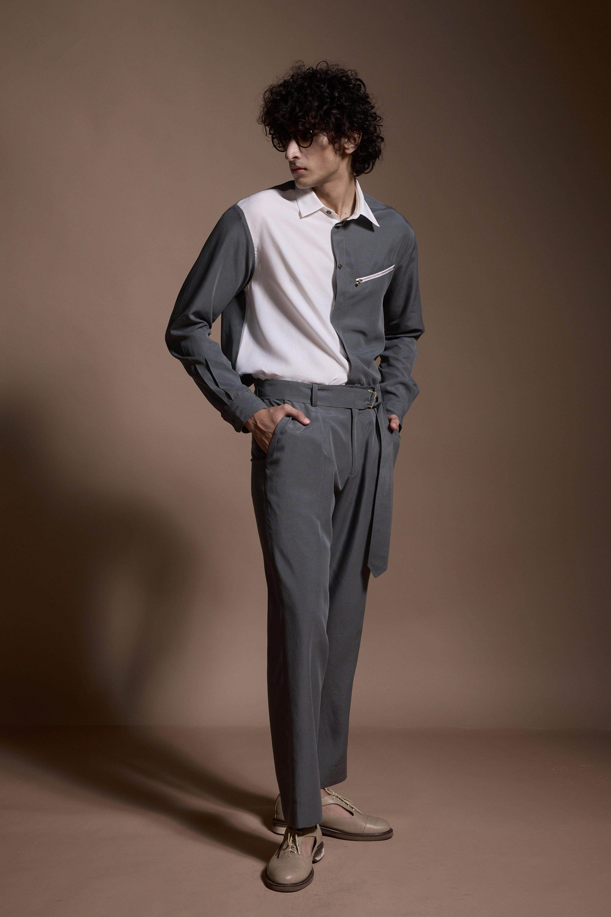 GREY/WHITE BLOCKED SET - dash and dot