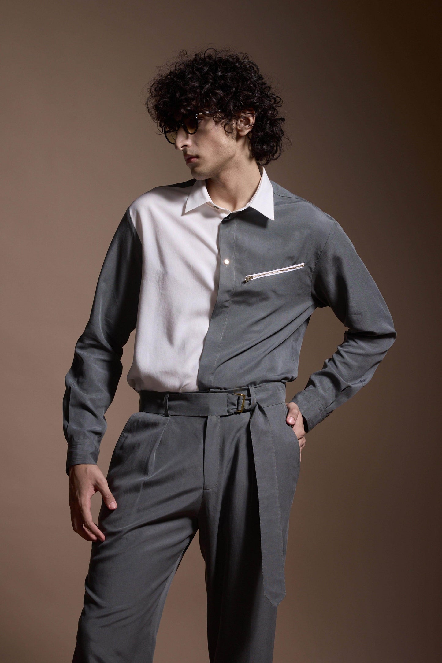 GREY/WHITE BLOCKED SET - dash and dot