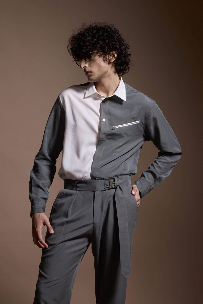 COLOUR BLOCKED SHIRT - dash and dot dash and dot