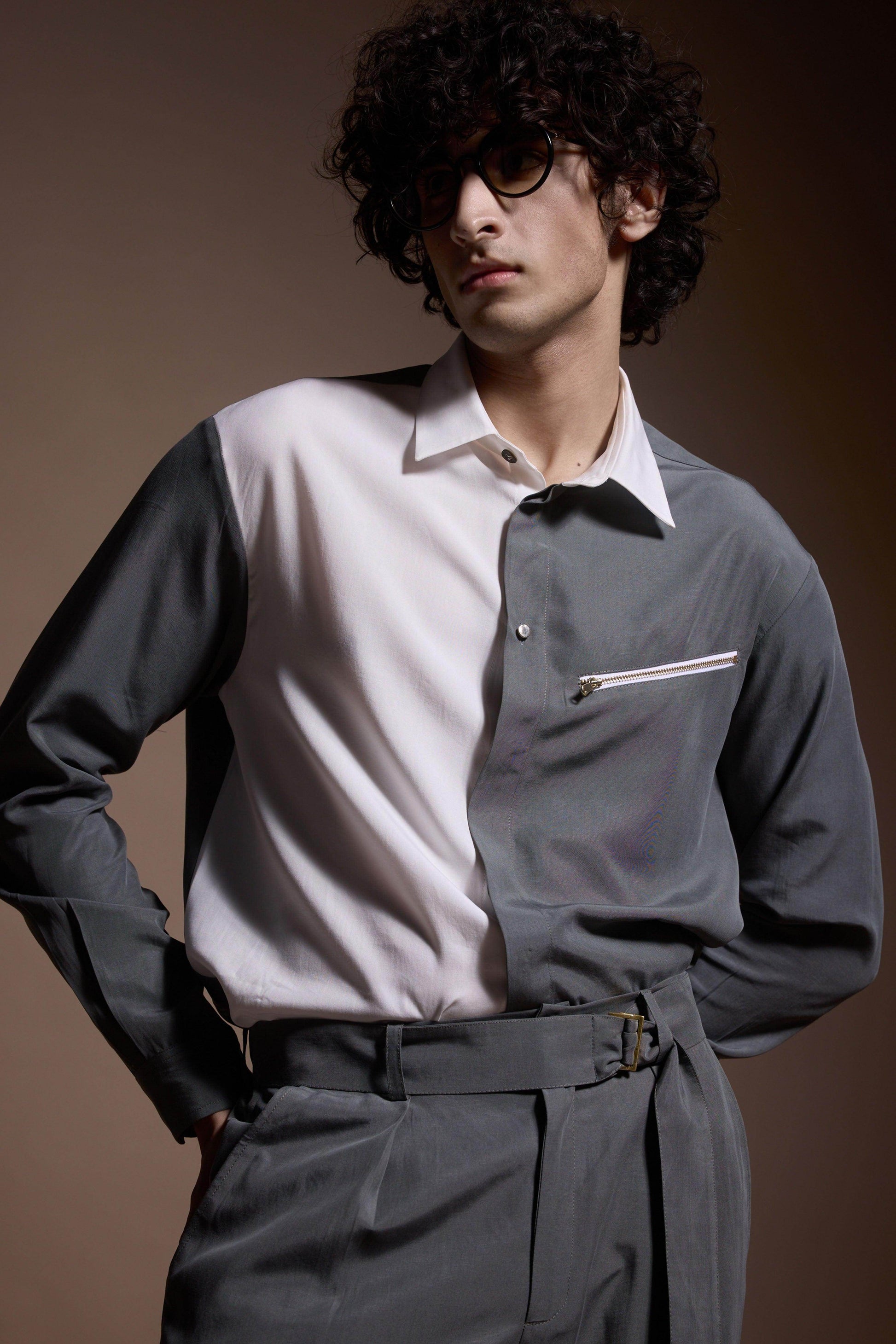 GREY/WHITE BLOCKED SET - dash and dot