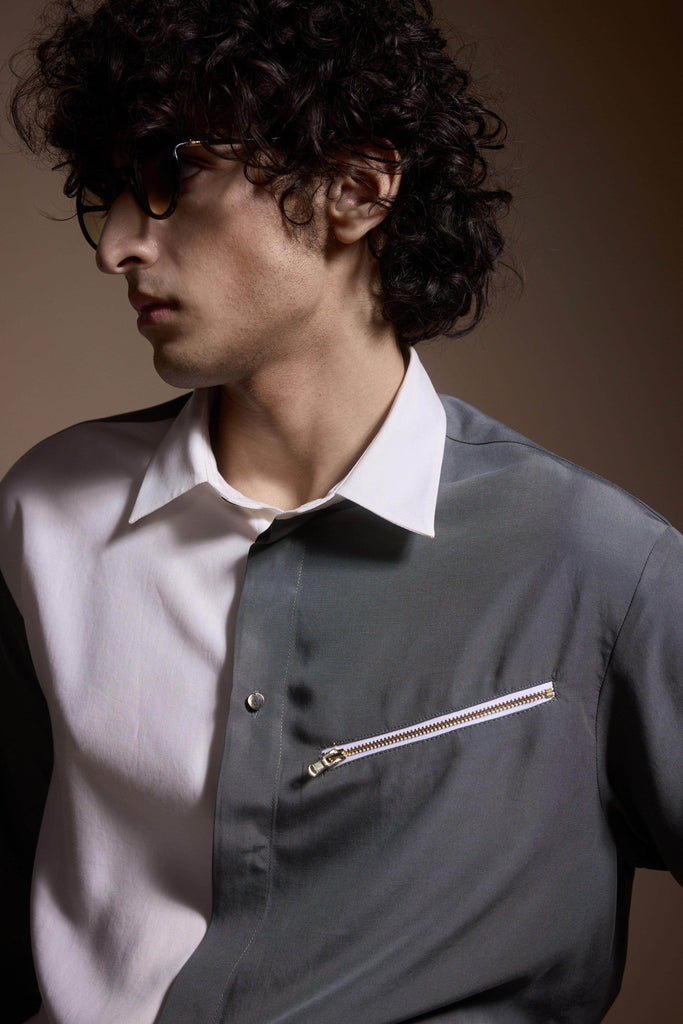 GREY/WHITE BLOCKED SET - dash and dot dash and dot