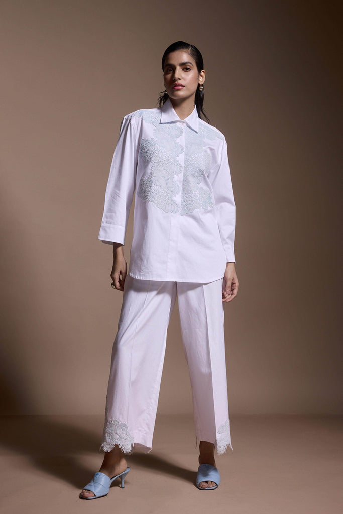 LACE HEM PANT - dash and dot dash and dot