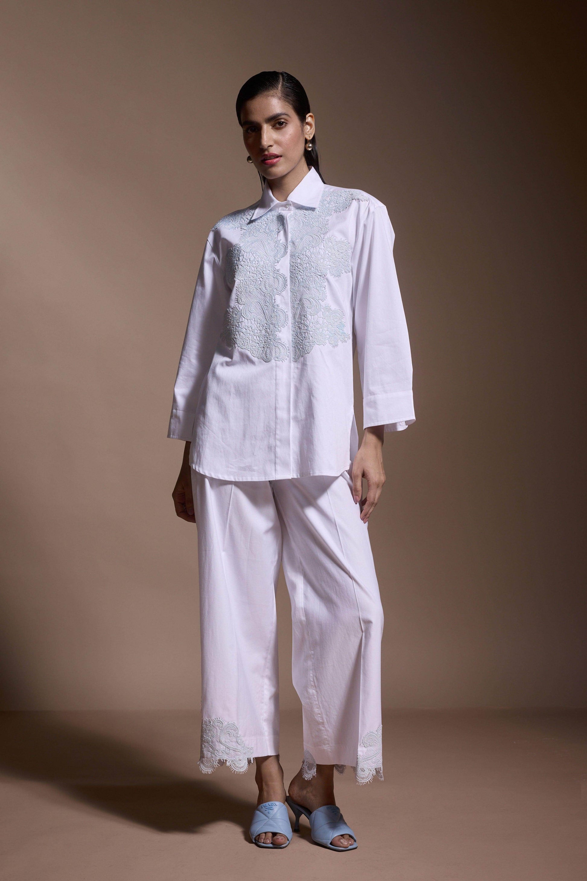 LACE HEM PANT - dash and dot