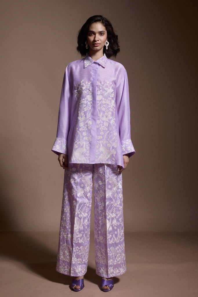 LAVENDER EMBROIDERED SET - dash and dot dash and dot