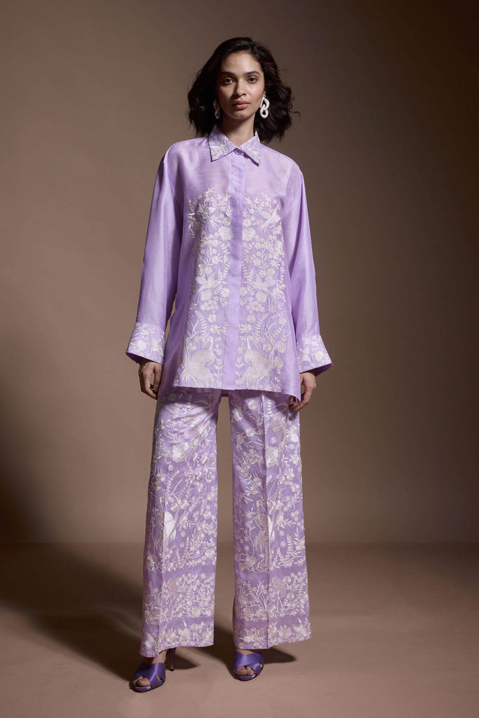 LAVENDER EMBROIDERED SET - dash and dot dash and dot