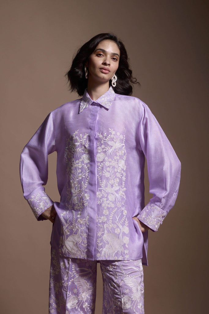 LAVENDER EMBROIDERED SET - dash and dot dash and dot