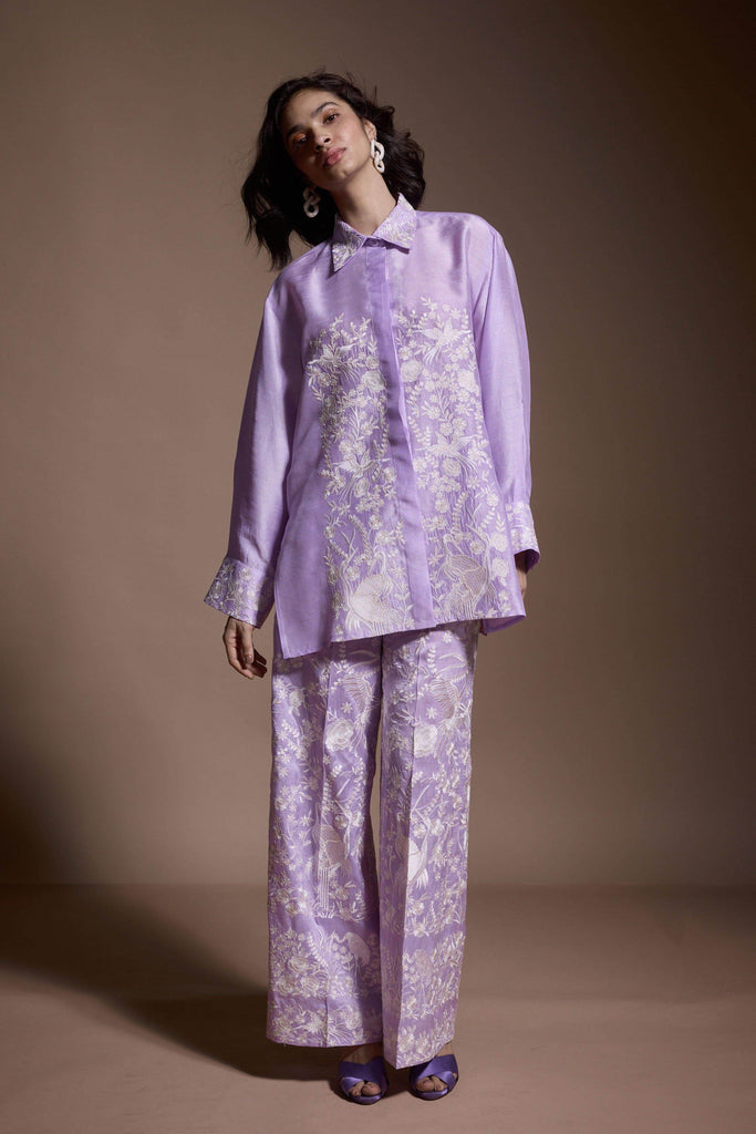 LAVENDER EMBROIDERED SET - dash and dot dash and dot