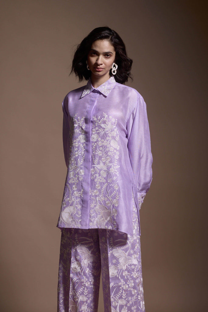 LAVENDER EMBROIDERED SET - dash and dot dash and dot