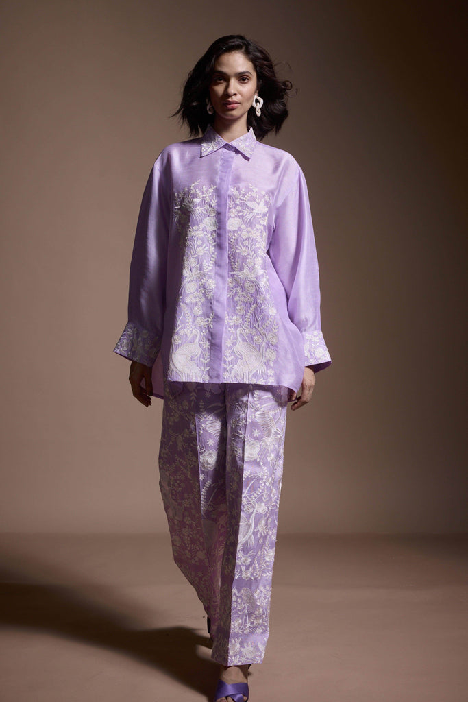 LAVENDER EMBROIDERED SET - dash and dot dash and dot