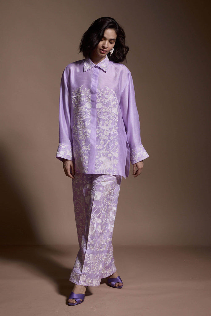 LAVENDER EMBROIDERED SET - dash and dot dash and dot