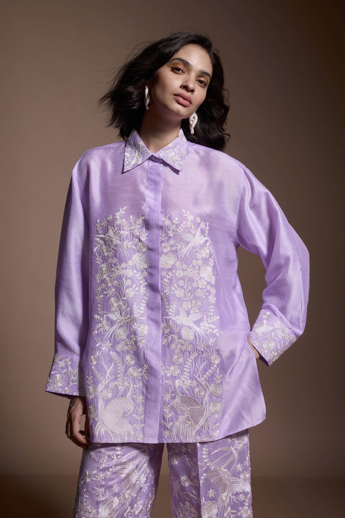 LAVENDER EMBROIDERED SET - dash and dot dash and dot