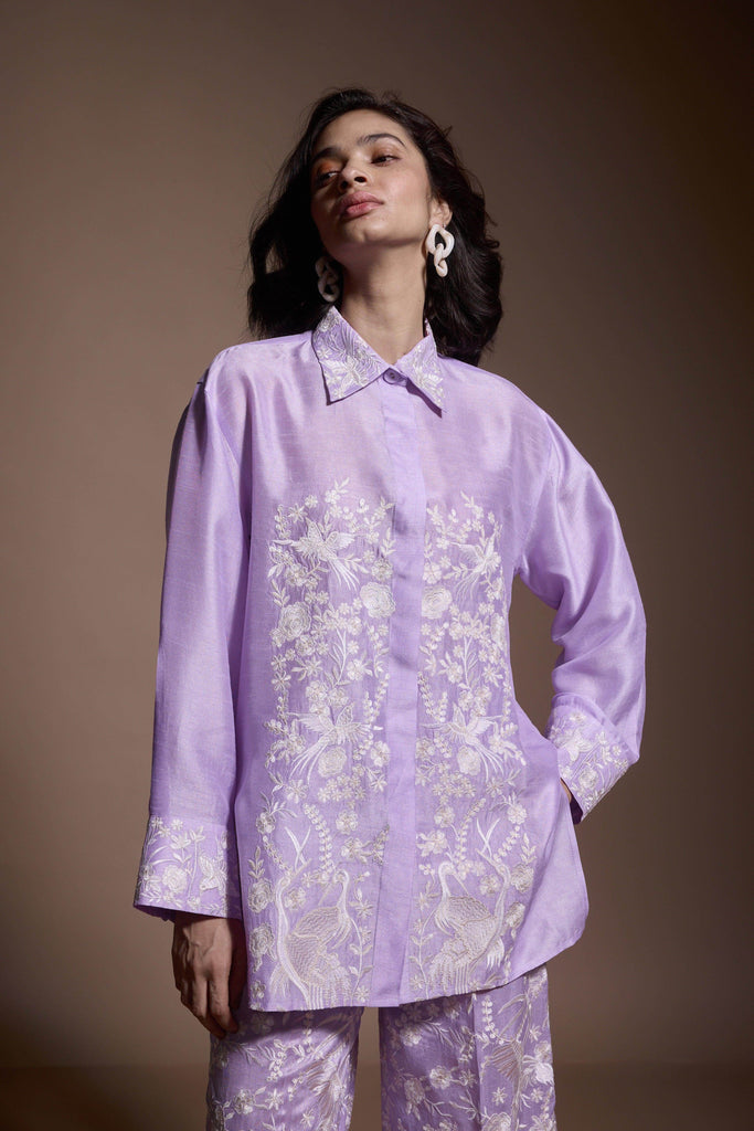 LAVENDER EMBROIDERED SET - dash and dot dash and dot