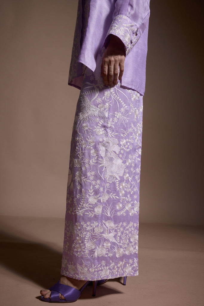 LAVENDER EMBROIDERED SET - dash and dot dash and dot