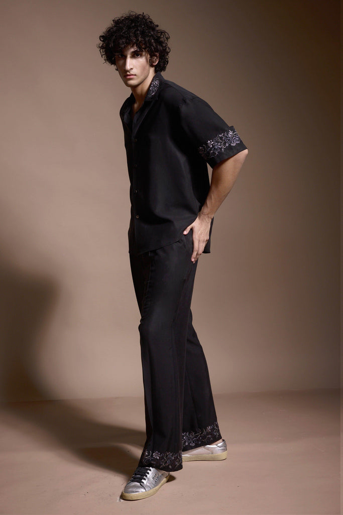 METALLIC EMBROIDERED PANT - dash and dot dash and dot