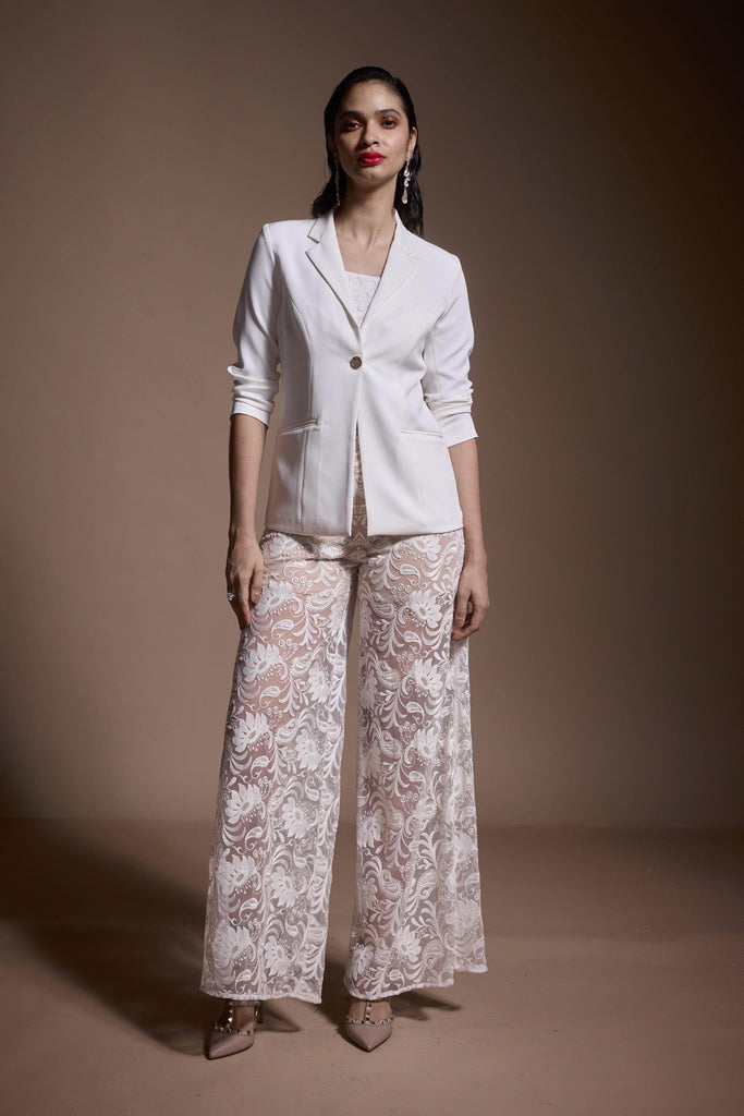 IVORY BLAZER - dash and dot dash and dot