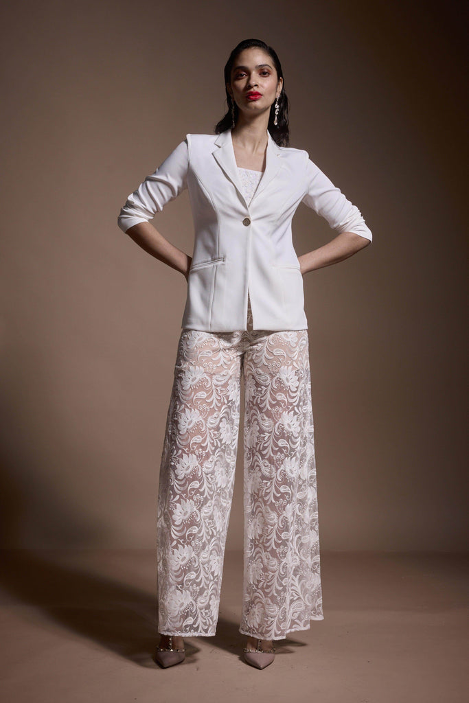 IVORY BLAZER - dash and dot dash and dot