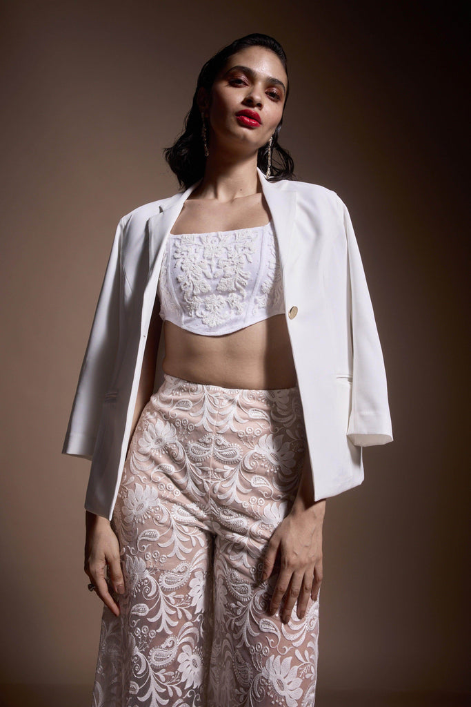 IVORY BLAZER - dash and dot dash and dot