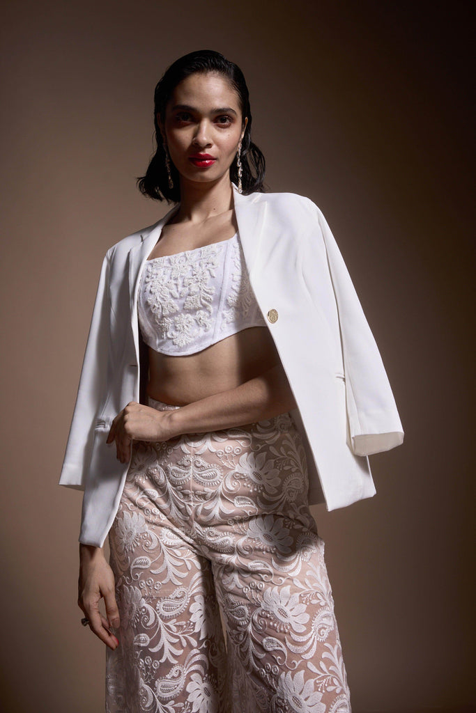 IVORY BLAZER - dash and dot dash and dot