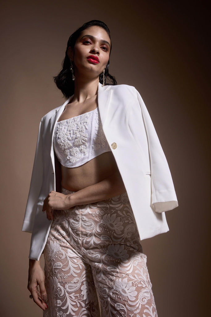 IVORY BLAZER - dash and dot dash and dot