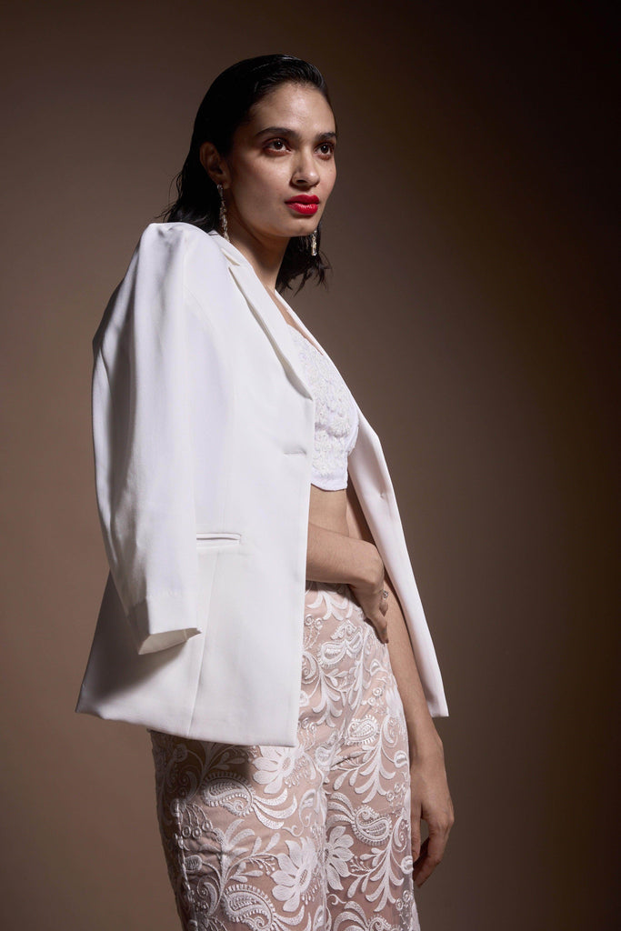 IVORY BLAZER - dash and dot dash and dot