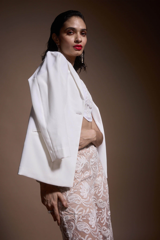 IVORY BLAZER - dash and dot dash and dot