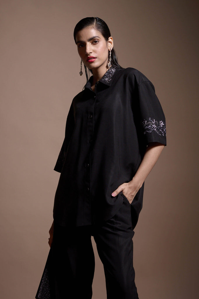 METALLIC EMBROIDERED PANT - dash and dot dash and dot