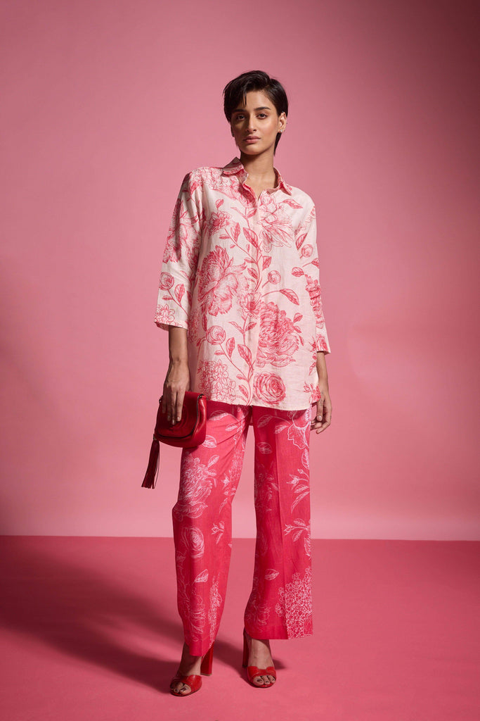 FLORAL PRINT SHIRT - dash and dot dash and dot