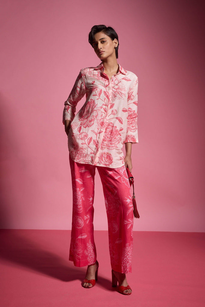 FLORAL PRINT SHIRT - dash and dot dash and dot