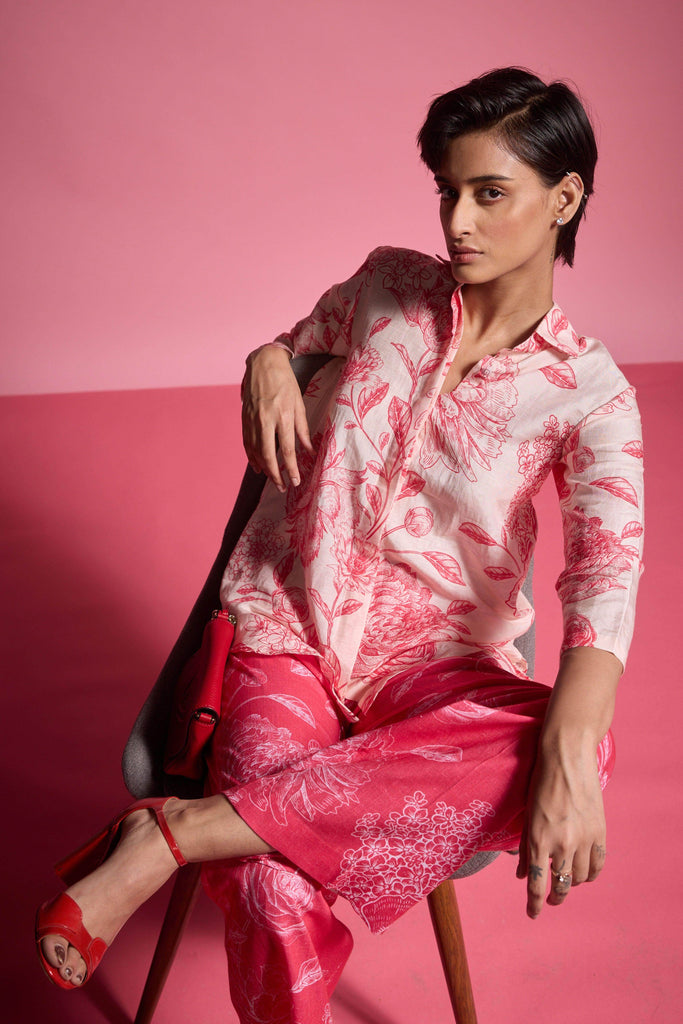 FLORAL PRINT PANT - dash and dot dash and dot