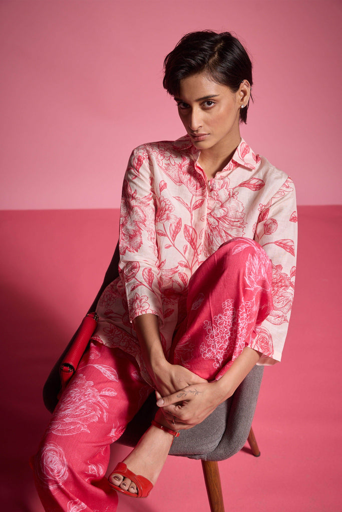 FLORAL PRINT SHIRT - dash and dot dash and dot