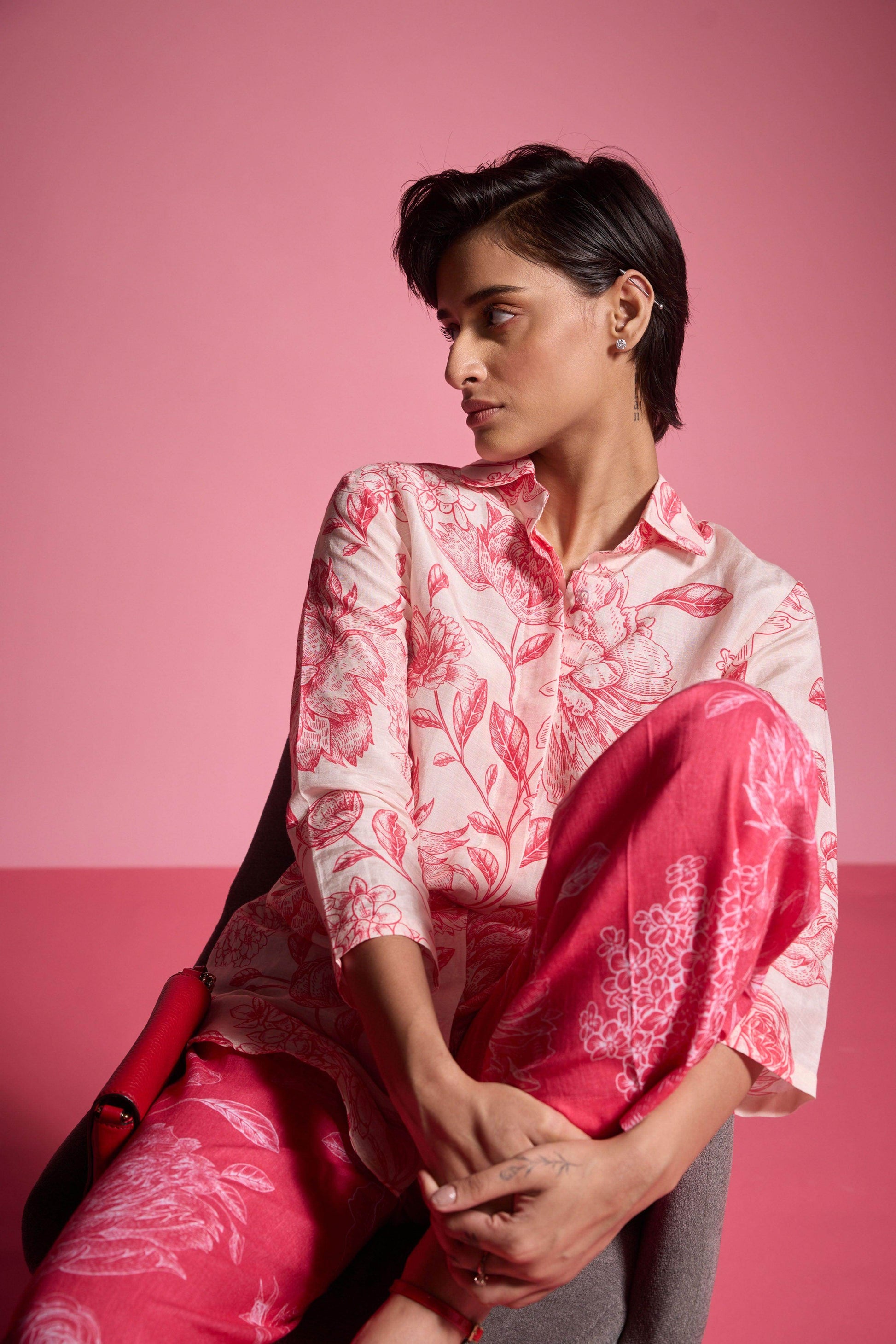 FLORAL PRINT PANT - dash and dot